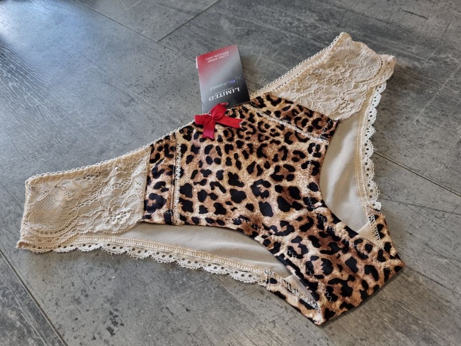 Nowe majtki w panterkę XS 34 Limited Collection Runway