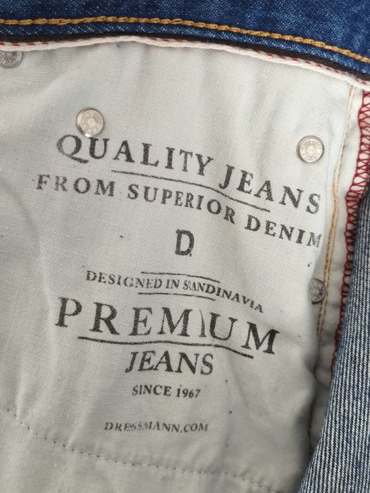 Długie! Skandynawska jakość! Extra odszyte jeansy, r. 44-46