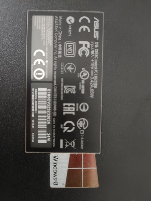 ASUS Modelo X552C sem bateria