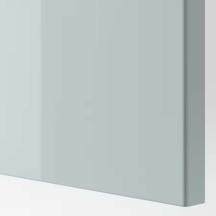 IKEA-SELSVIKEN-Drzwi  NOWE do BESTA front-szuflady-polysk-jasnoszaro-niebieski-60x38  8 szt.