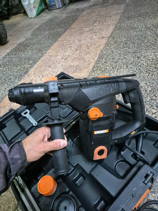 Martelo Percutor SDS Plus Worx 1250W 5J (WT344) + Ponteiros – Amadora
