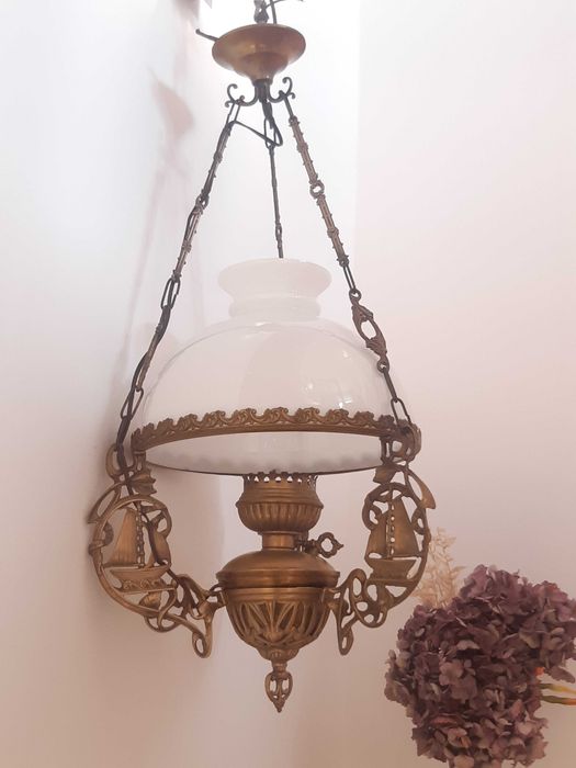 Lampa  zabytkowy  mosiężny  żyrandol  zaproponuj cenę