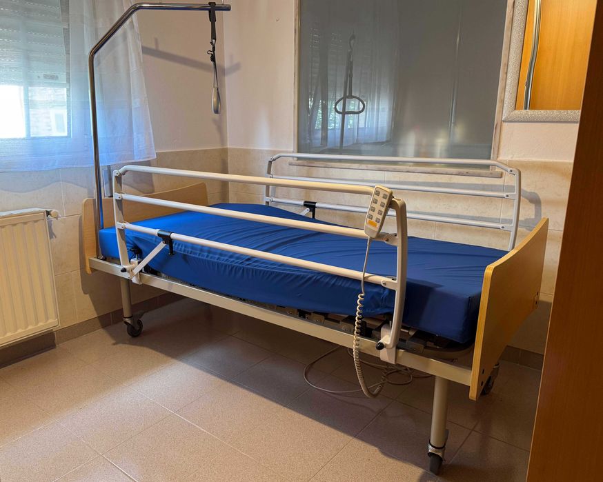 Cama Articulada Elétrica Completa + Colchão Anti Escaras