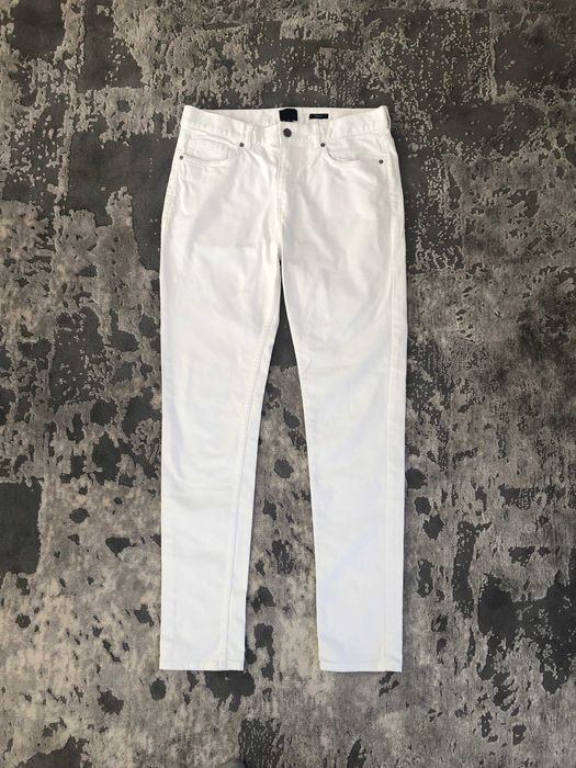 spodnie damskie białe H&M bawełna i elastan r 40