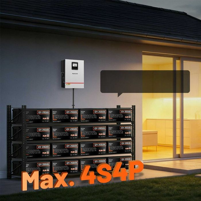 LiFePo4 Smart акумулятор Humsienk 200Ah 12V. BMS - 250A. Літій залізофосфатний акумулятор 2560Wh. Железофосфатный аккумулятор