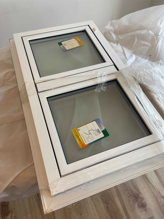 Janela Alumínio Branco com Vidro Duplo – 113,5 x 67 cm