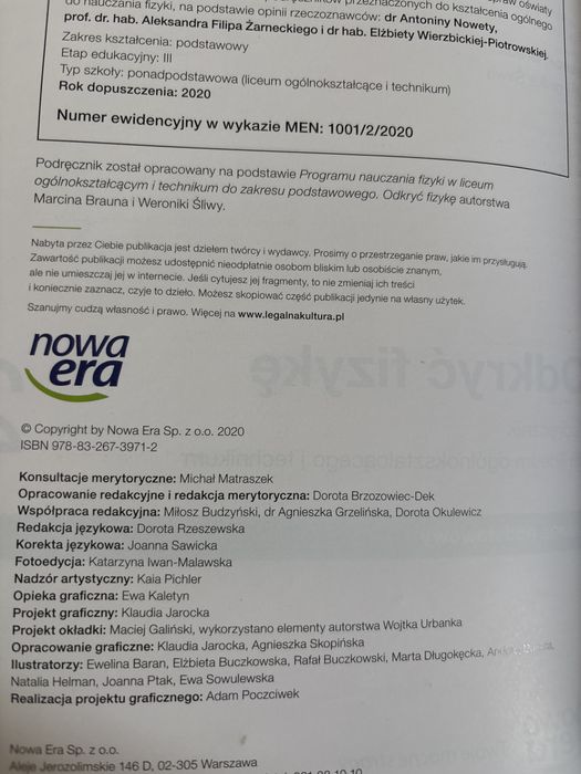 Odkryć fizykę  2 poziom podstawowy