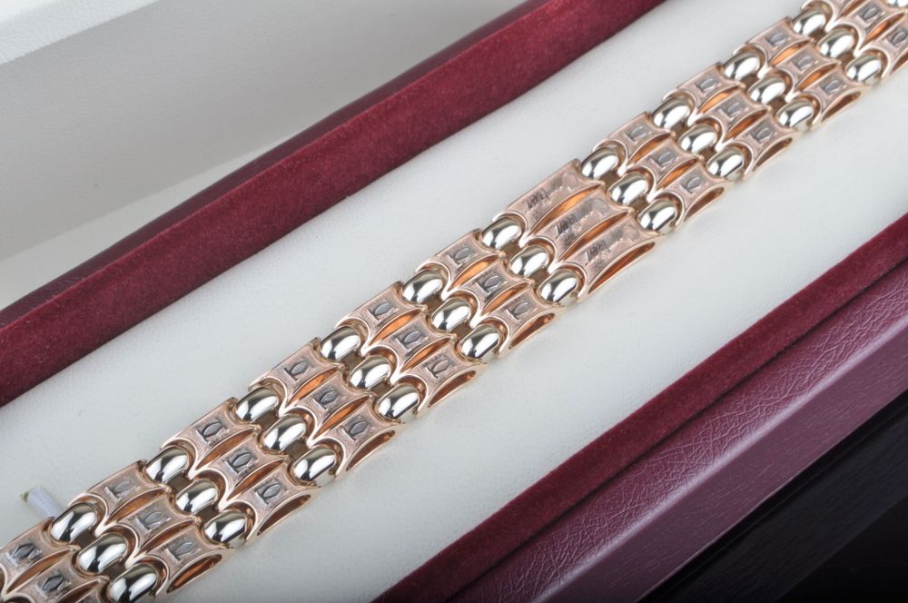 Золотой браслет 63.5g - 22см