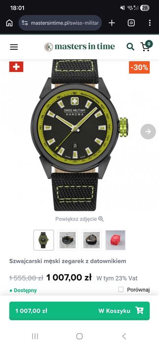 Zegarek Swiss Military Hanowa