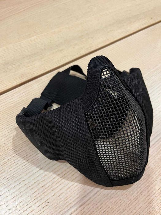 Mascara de airsoft para a cara - Preto