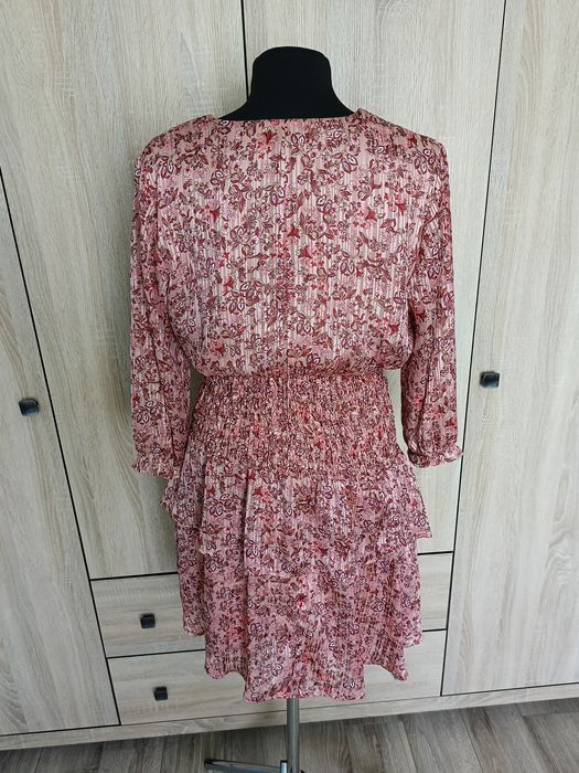 Świetna sukienka w kwiaty orasy rozmiar 40