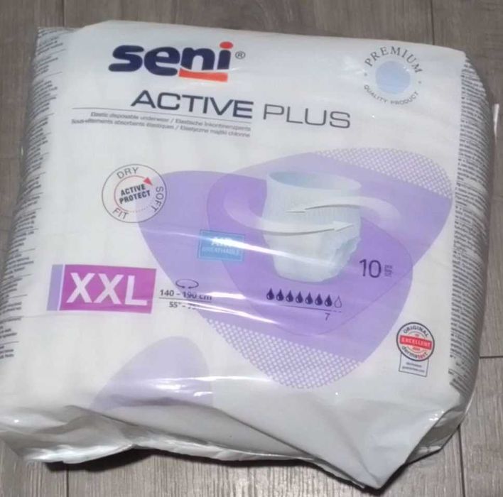Seni Active Plus Majtki chłonne rozmiar XXL 10 szt