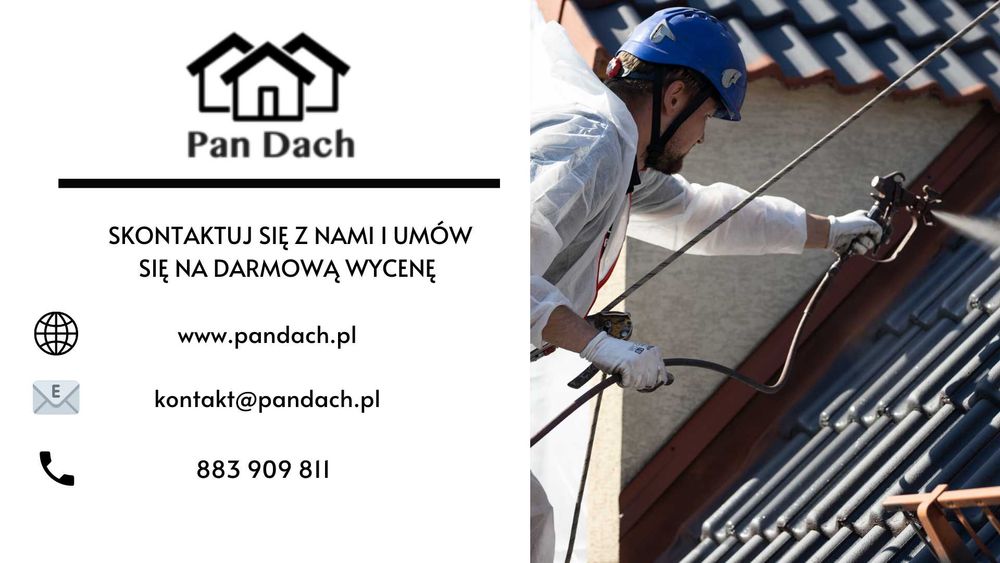 Malowanie dachów,dachu,mycie dachów,elewacji.Darmowa wycena.Gwarancja!