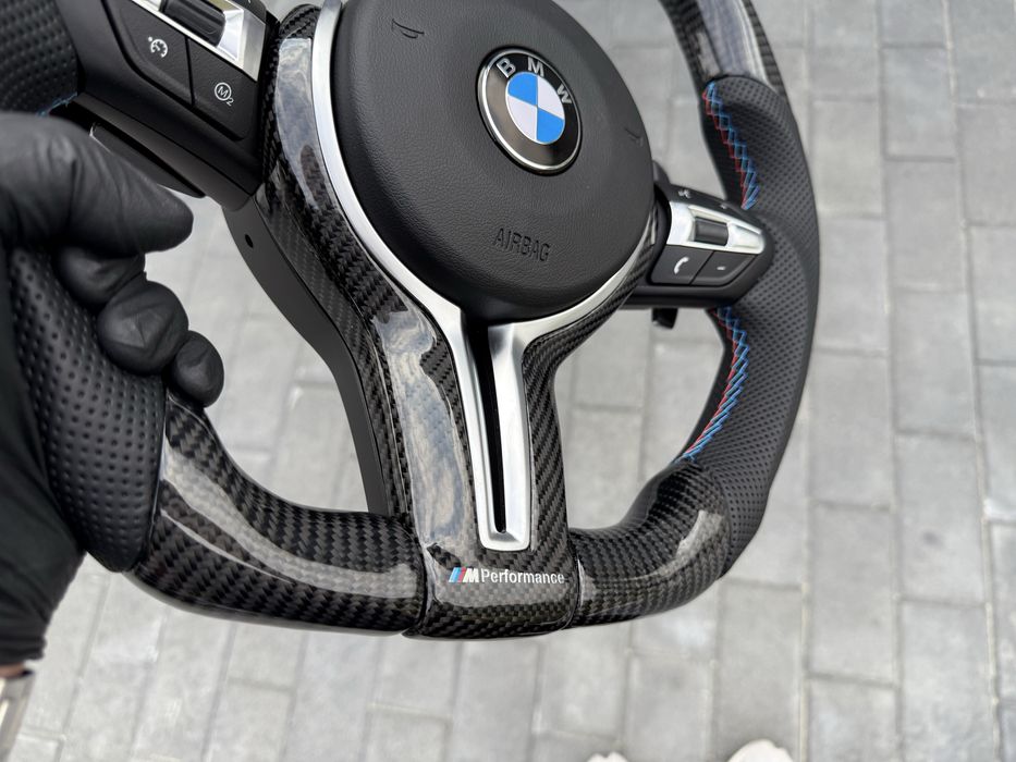 карбон м руль ОРИГІНАЛ airbag bmw f30 f15 f25 f10