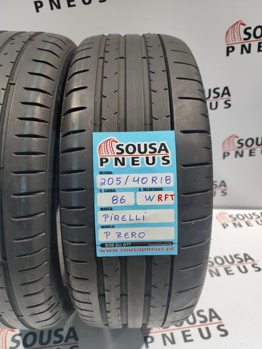 2 pneus semi novos 205-40R18 Pirelli 86w RFT - Oferta dos Portes