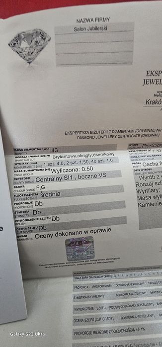 Szpredam pierścień 750 próba