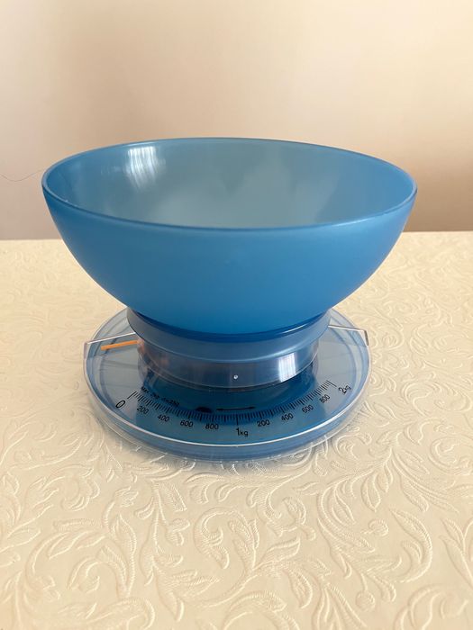 Balança de cozinha azul até 2 kg