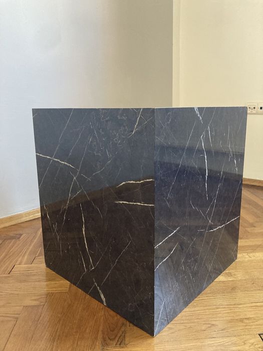 Stolik kawowy - podstawa - czarny marmur 45x45x50 !