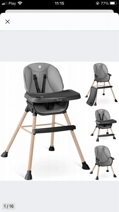 Sprzedam krzesełko do karmienia 3w1 Nukido