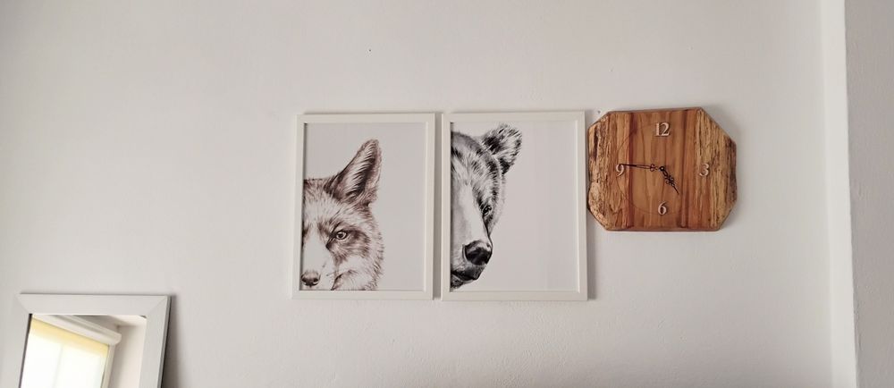 Dwa obrazy w ramach Ikea 30x40 cm