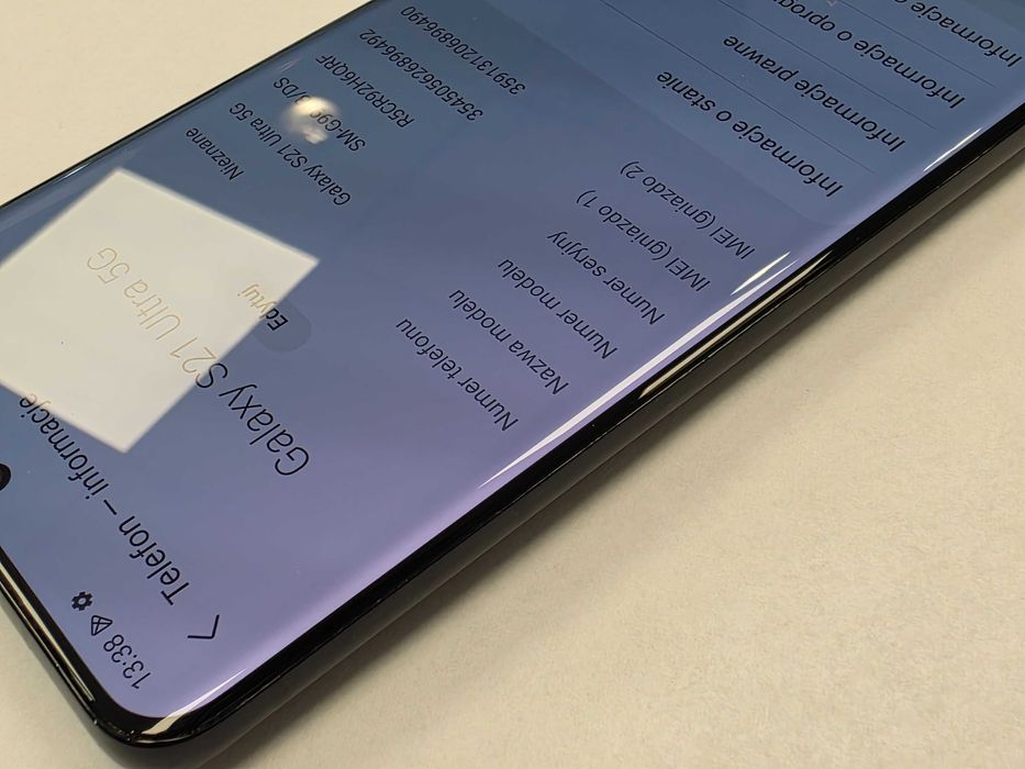 Samsung Galaxy S21 Ultra 5G Dual SIM/ 12GB/ 128GB/ Black/ Grade A-/ + ładowarka/ Gwarancja