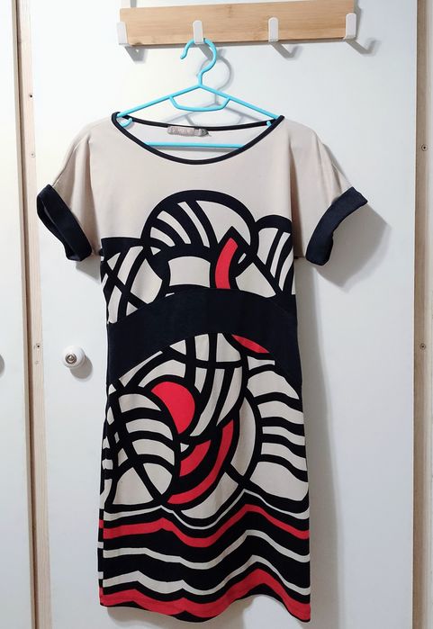 Kolorowa tunika sukienka Samsara Boho Art Bohema Hippie