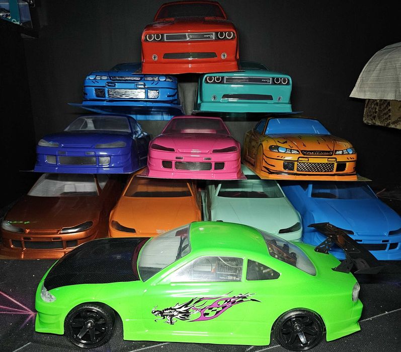 Nissan Silvia S15 Karoseria do modelu drift RC 1/10 Yokomo 255-260mm