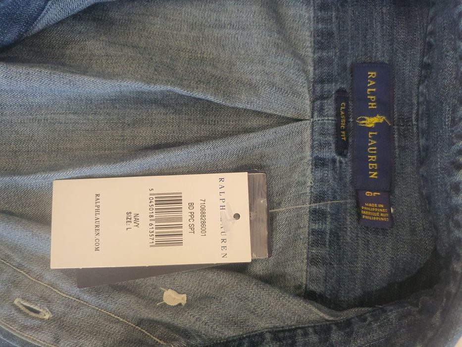 Polo Ralph Lauren Koszula Jeans Denim Oryginał