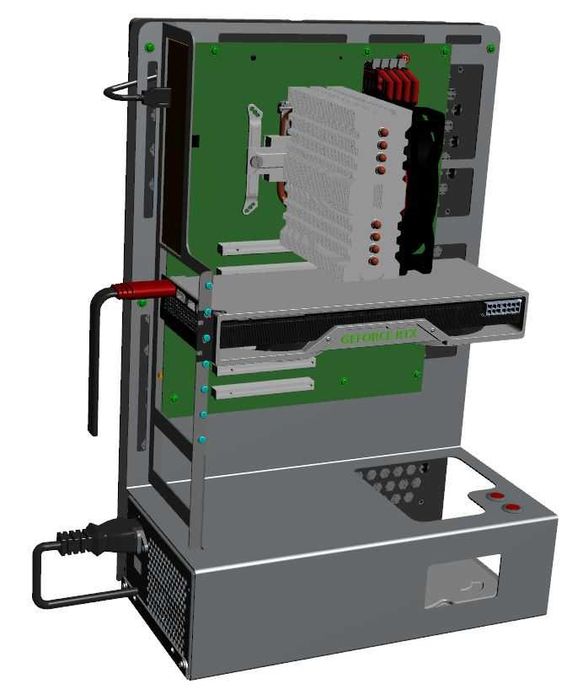 Unikat - TEST BENCH M-CASE 6 - ATX , 2 x AIO 420, Polska konstrukcja
