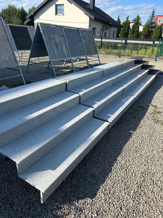 GRANIT Schody granitowe 150x33x2 cm Stopień kamienny brązowy