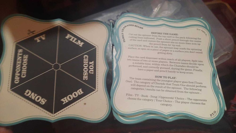 игра семейные шарады на английском 81карточка family charades