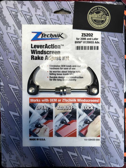 Регулювальний комплект вітрового скла ZTechnik Z5202 BMW R1200GS