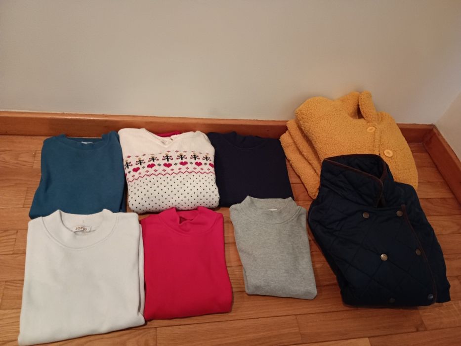 Lote de 8 peças de roupa de menina 11-12 anos