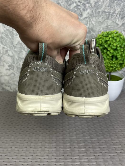 Ecco кроссовки кеды мокасины 41 размер кожаные серые