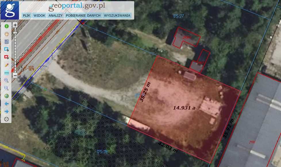 Działka - plac - teren usługowy WLOT DO B-STOKU - DROGA WOJEWODZKA 678