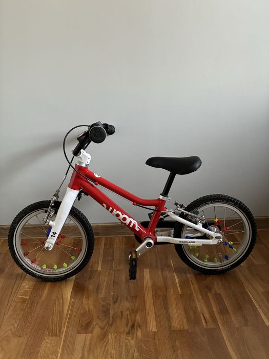 Rower dziecięcy Woom 2 czerwony aluminiowy