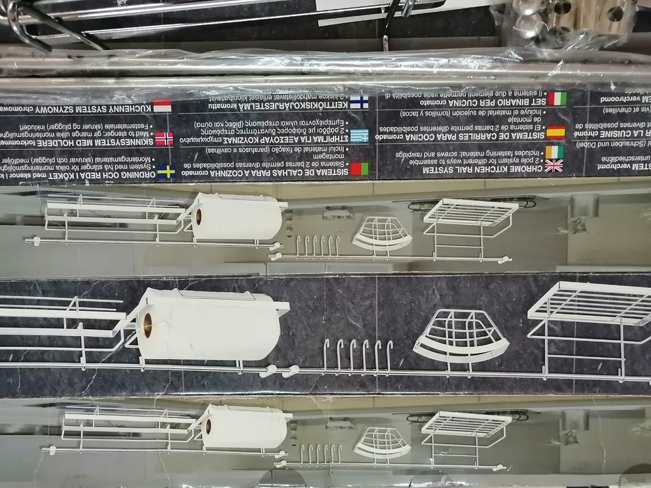 Sistema de calhas para cozinha