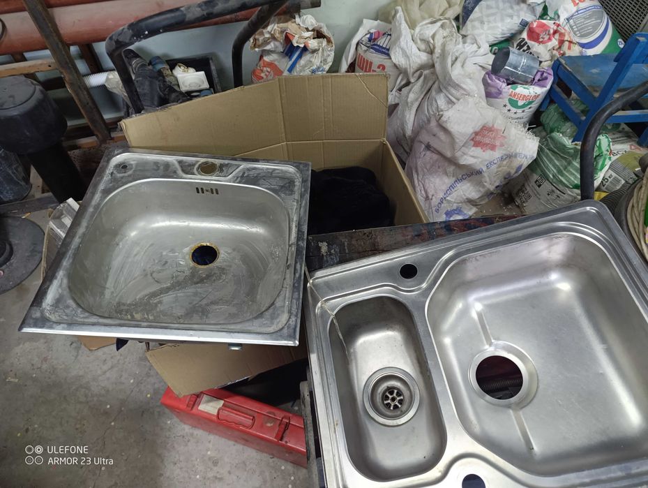 Мойка двойная и одинарная из нерж.
