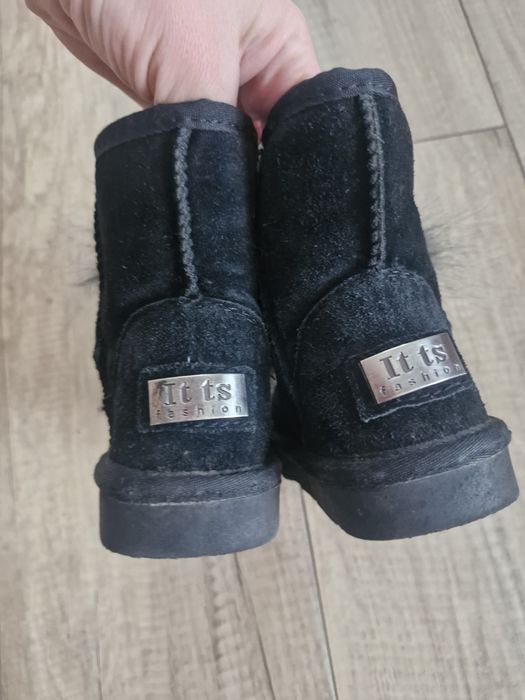 Угги дитячі чорні 26 розмір, сапожки, ботінки черевики теплі сапожки,