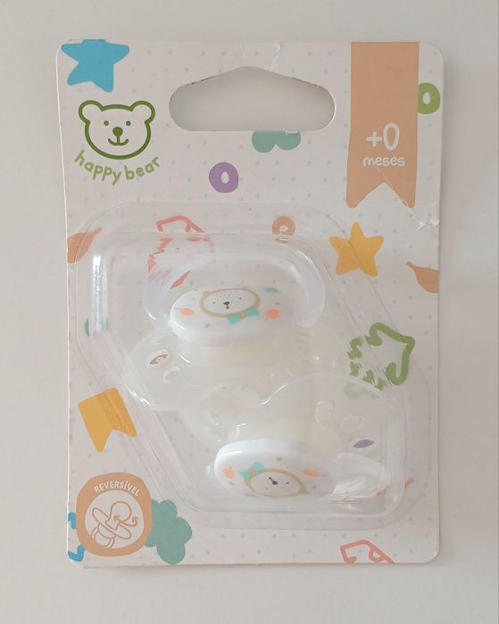 Conjunto 2 Chupetas Silicone Reversível +0M Happy Bear
Happy Bear