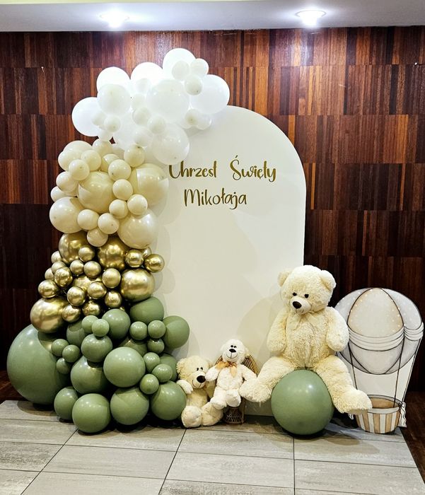 Dekoracja ścianka balony girlanda