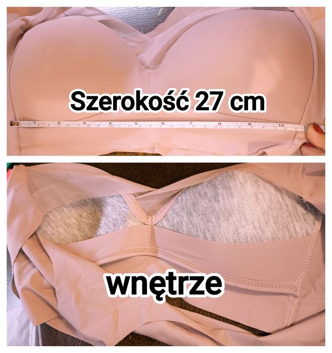 Bezszwowy miękki sportowy Biustonosz bez zapięcia 3 XL (46) Nowy