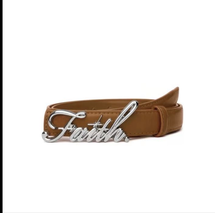 Ремінь Faith зі сріблястою пряжкою | Belt