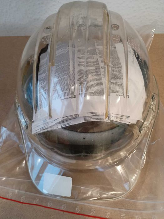 PORTWEST PV64 Hełm Peak View Ratchet regulacja pokrętłem przezroczysty