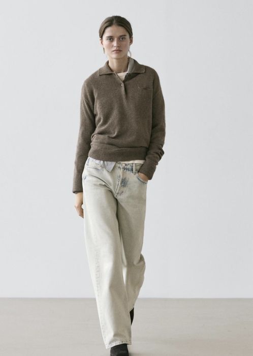 Джинси MID-RISE WIDE-LEG JEANS  Massimo Duttі 38,40