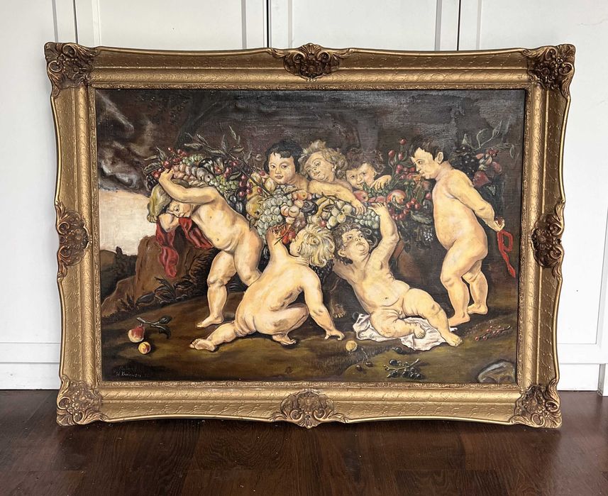 „Girlandy owoców” – reprodukcja obrazu Petera Paula Rubensa kopia