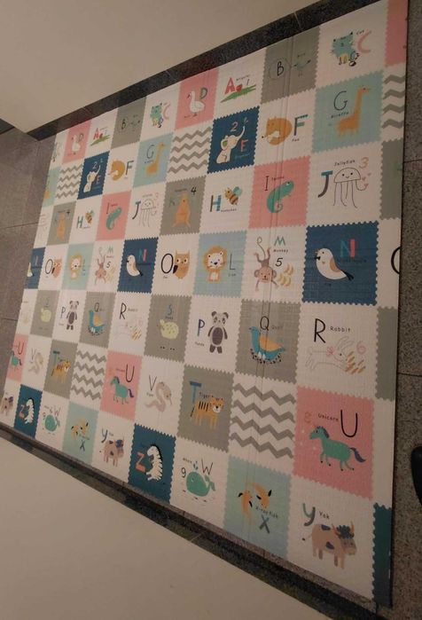 Mata piankowa Kidwell, Alfabet Inda, edukacyjna, dwustronna 180x200 cm