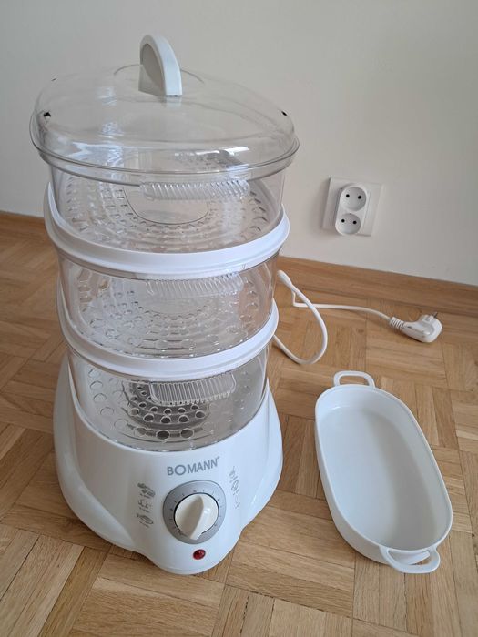 Parowar Bomann CB 1270, 3 poziomy, zdrowa żywność