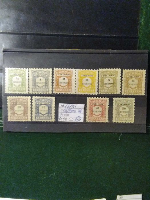 1922 Série Tipo 1904 Com Valores Em Centavos São Tomé e Príncipe MLH *
