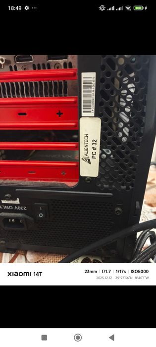 Computador e teclado